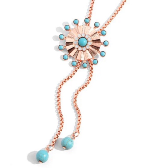 Paparazzi Jewelry - ⚪️🩵⚪️ “DESERT DALLIANCE” COPPER NECKLACE ~ PAPARAZZI❗️⚪️🩵⚪️